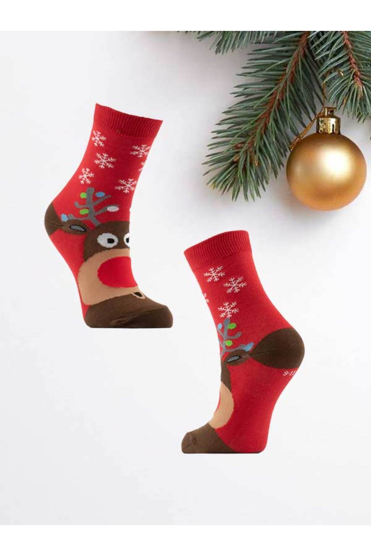 Çocuk Yılbaşı Çorabı -Hediye Paketi Yapılabilir.